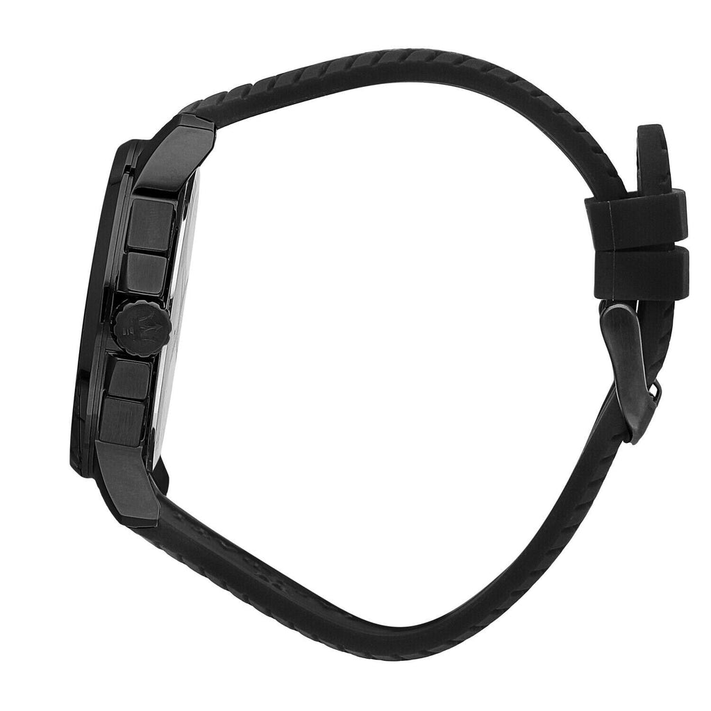 Maserati Successo 44mm White Dial Black Silicone Strap Watch For Men - R8871621010 Buy Now By Maserati