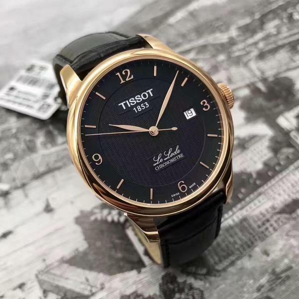 Tissot Le Locle Chronometer Black Dial Black Leather Strap Watch For Men - T006.408.36.057.00 Buy Now By Tissot