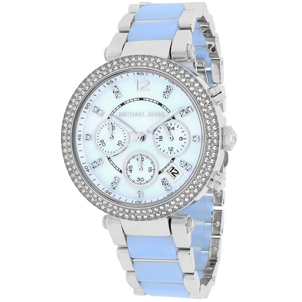 Michael Kors Parker White Dial Two Tone Steel Strap Watch for Women - MK6138 Buy Now By Michael Kors