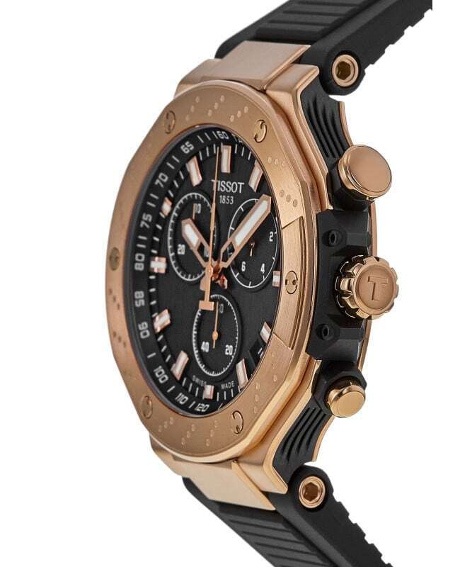 Tissot T Race Chronograph Black Dial Black Rubber Strap Watch For Men - T141.417.37.051.00 Buy Now By Tissot