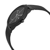 Calvin Klein Minimal Black Dial Black Steel Strap Watch For Men - K3M524Z1 Buy Now By Calvin Klein