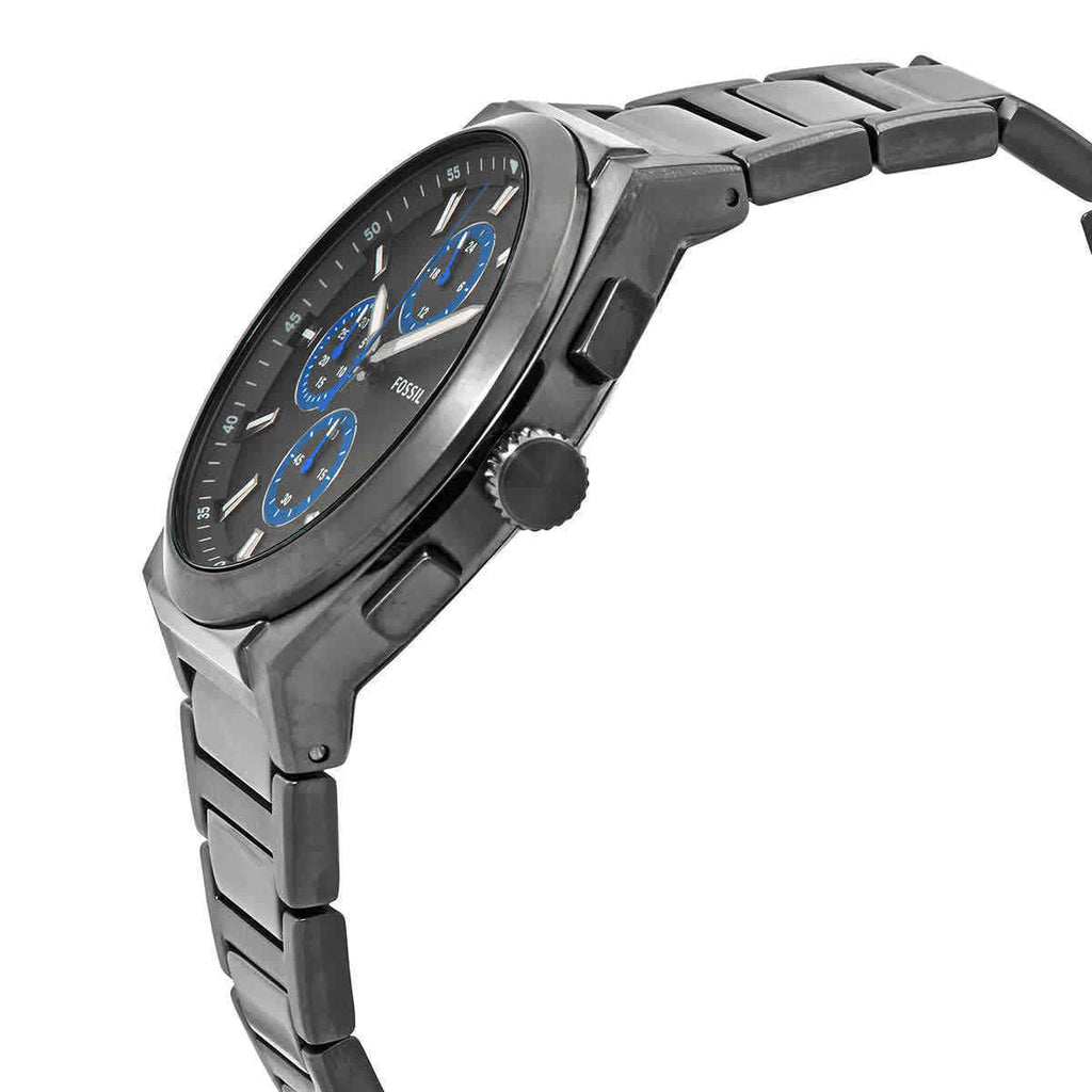 Fossil Everett Chronograph Grey Dial Grey Steel Strap Watch for Men - FS5830 Buy Now By Fossil