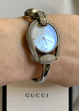 Gucci Horsebit Collection Diamonds Mother of Pearl Dial Silver Steel Strap Watch For Women - YA139505 Buy Now By Gucci