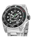 Gucci Dive Snake Black Dial Silver Steel Strap Watch For Men - YA136218 Buy Now By Gucci