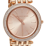 Michael Kors Darci Rose Gold Dial with Diamonds Rose Gold Stainless Steel Strap Watch for Women - MK3192 Buy Now By Michael Kors