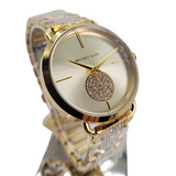 Michael Kors Portia Three-Hand Crystals Gold Dial Gold Steel Strap Watch for Women - MK4602 Buy Now By Michael Kors