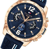 Tommy Hilfiger Decker Multifunction Blue Dial Blue Rubber Strap Watch for Men - 1791474 Buy Now By Tommy Hilfiger