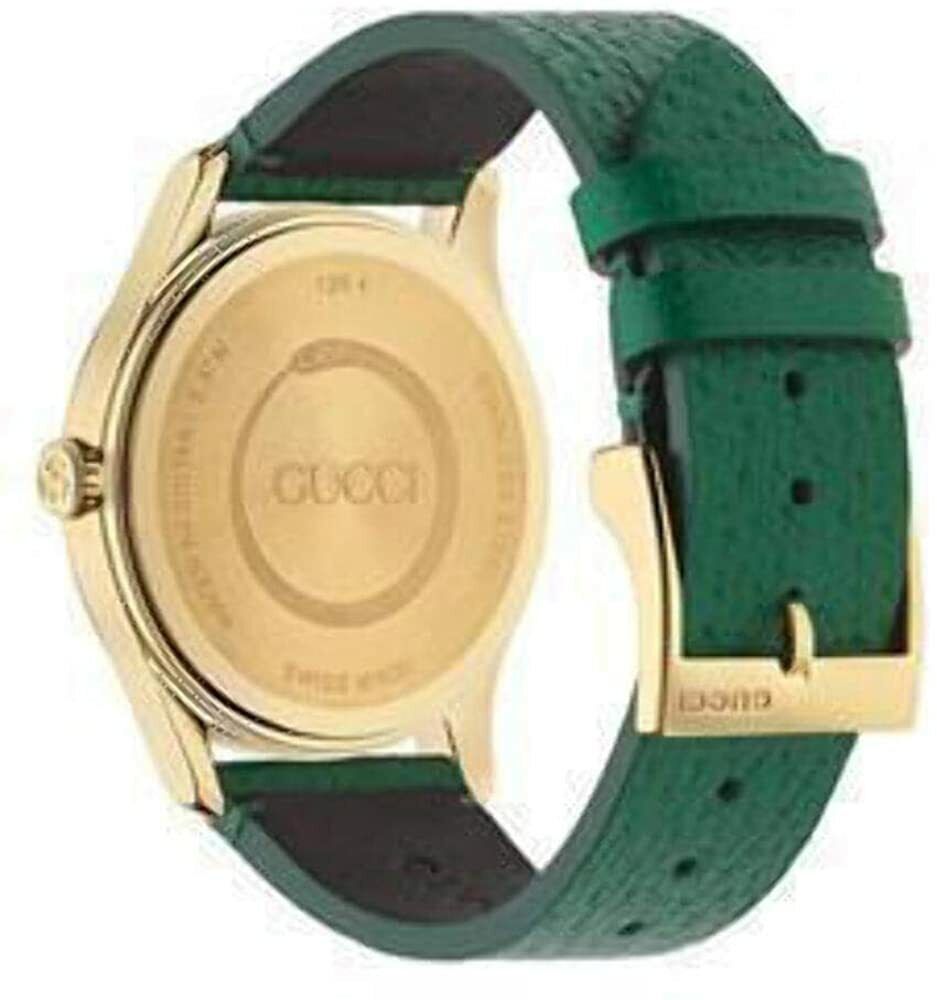 Gucci G Timeless Bee Green Dial Green Leather Strap Watch For Women - YA1264065 Buy Now By Gucci