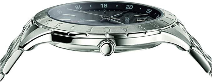 Versace Univers Analog Black Dial Silver Steel Strap Watch for Men - VEBK00418 Buy Now By Versace