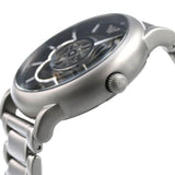 Emporio Armani Meccanico Automatic Skeleton Black Dial Silver Steel Strap Watch For Men - AR60021 Buy Now By Emporio Armani