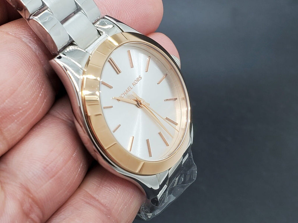 Michael Kors Mini Slim Runway Silver Dial Silver Steel Strap Watch for Women - MK3514 Buy Now By Michael Kors