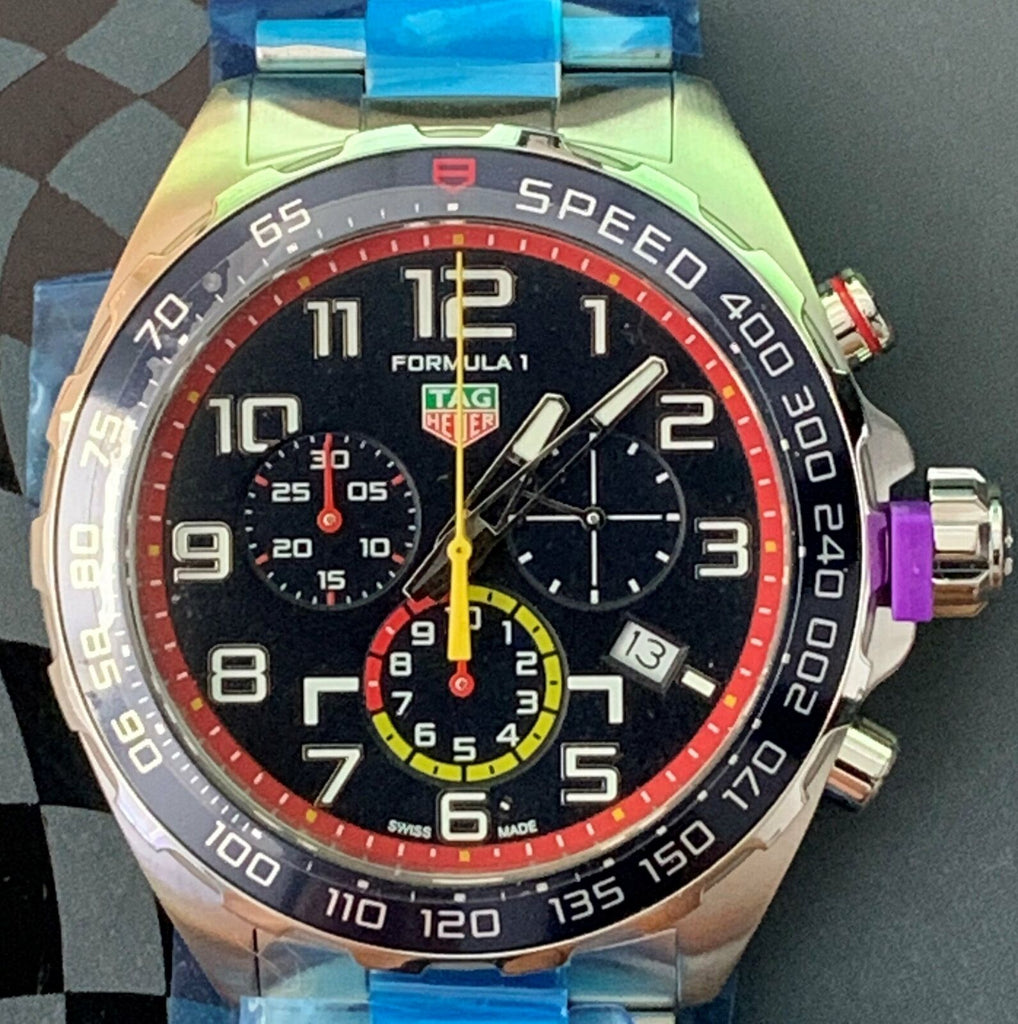 Tag Heuer Formula 1 x Red Bull Racing Chronograph Blue Dial Silver Steel Strap Watch for Men - CAZ101AL.BA0842 Buy Now By Tag Heuer