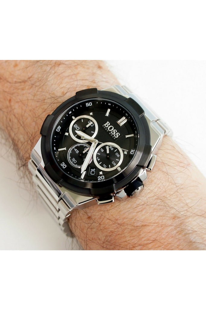 Hugo Boss Supernova Black Dial Two Tone Steel Strap Watch for Men - 1513368 Buy Now By Hugo Boss