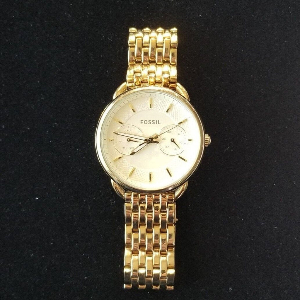 Fossil Tailor Gold Dial Gold Steel Strap Watch for Women - ES3714 Buy Now By Fossil
