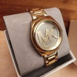 Michael Kors Janelle Quartz Gold Dial Gold Steel Strap Watch For Women - MK7088 Buy Now By Michael Kors