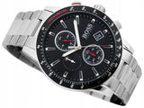 Hugo Boss Rafale Chronograph Black Dial Silver Steel Strap Watch for Men - 1513509 Buy Now By Hugo Boss