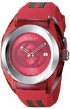 Gucci Sync XXL Quartz Red Dial Red Rubber Strap Unisex Watch - YA137103 Buy Now By Gucci