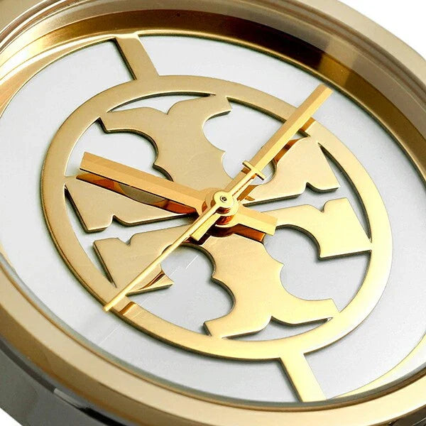 Tory Burch Reva Gold Dial Two Tone Steel Strap Watch for Women - TBW4027 Buy Now By Tory Burch