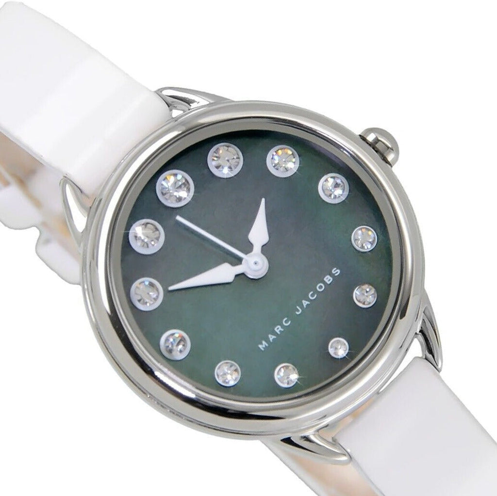Marc Jacobs Betty Mother of Pearl Black Dial White Leather Strap Watch for Women - MJ1512 Buy Now By Marc Jacobs