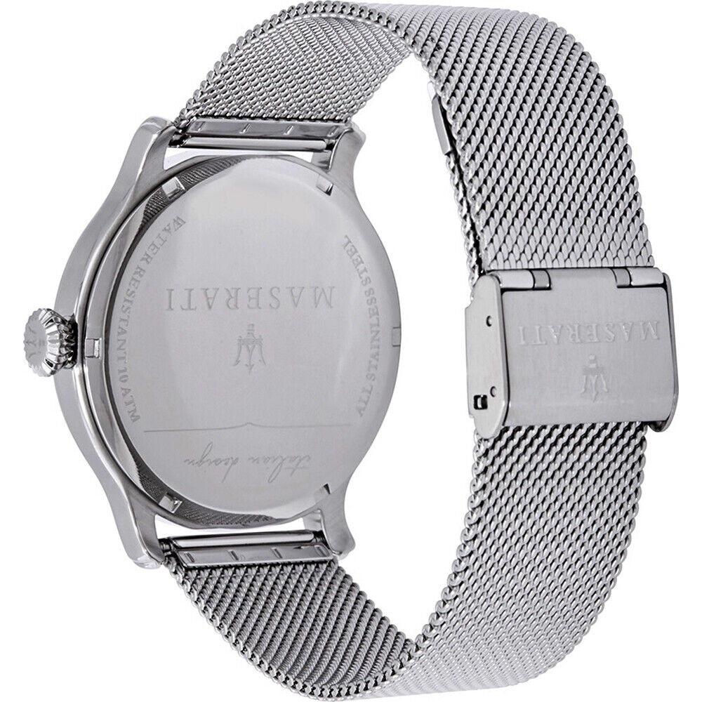 Maserati Epoca Blue Dial Silver Mesh Bracelet Watch For Men - R8853118006 Buy Now By Maserati