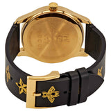 Gucci G-Timeless Black Dial Black Leather Strap Watch For Women - YA1264055 Buy Now By Gucci