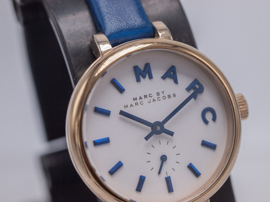 Marc Jacobs Sally White Dial Blue Leather Strap Watch for Women - MBM1354 Buy Now By Marc Jacobs