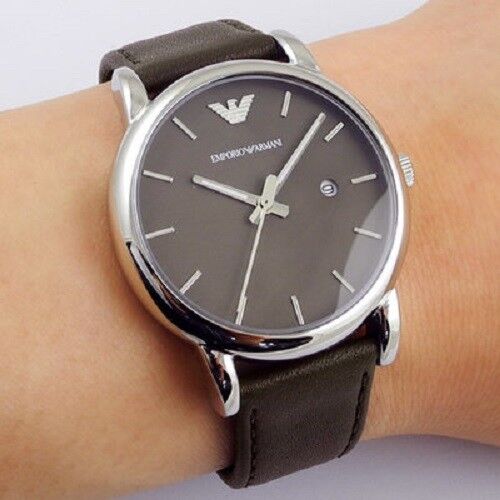 Emporio Armani Classic Quartz Brown Dial Brown Leather Strap Watch For Men - AR1729 Buy Now By Emporio Armani