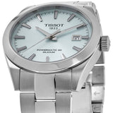 Tissot Gentleman Powermatic 80 Silicium Ice Blue Silver Steel Strap Watch For Men - T127.407.11.351.00 Buy Now By Tissot