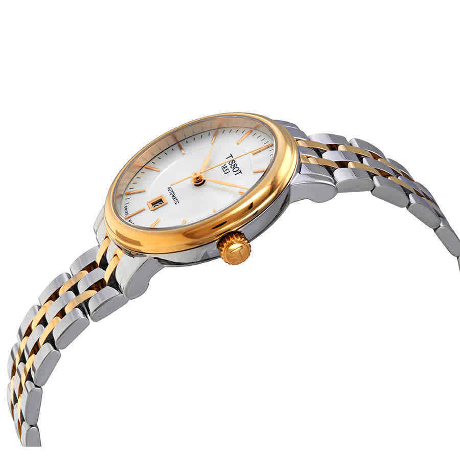 Tissot T Classic Carson Premium White Dial Two Tone Steel Strap Watch for Women - T122.207.22.031.00 Buy Now By Tissot