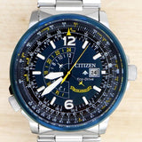 Citizen Promaster Nighthawk Eco Drive Navy Blue Dial Silver Steel Strap Watch For Men - BJ7006-56L Buy Now By Citizen