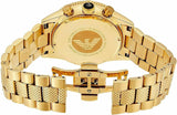 Emporio Armani Chronograph Black Dial Gold Steel Strap Watch For Men - AR5857 Buy Now By Emporio Armani