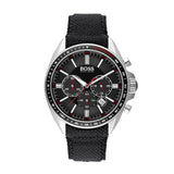 Hugo Boss Driver Black Dial Black Leather Strap Watch for Men -1513087 Buy Now By Hugo Boss