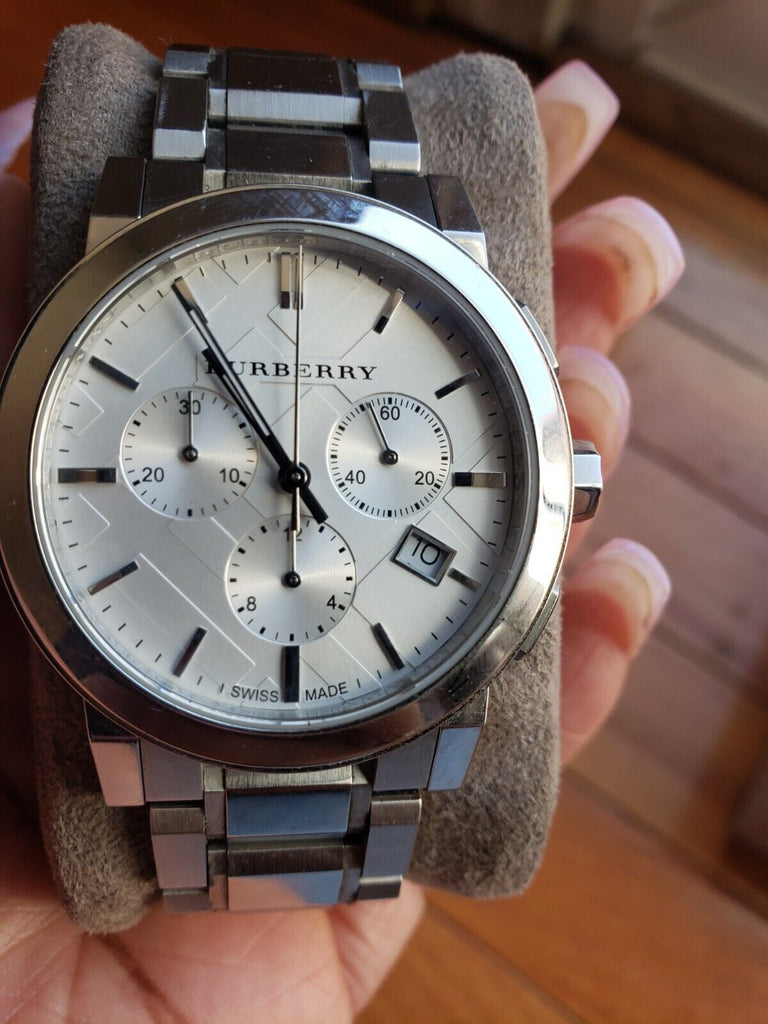 Burberry The City White Dial Silver Steel Strap Watch for Men - BU9750 Buy Now By Burberry