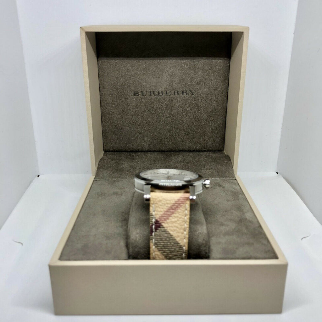 Burberry The City Silver Dial Brown Leather Strap Watch for Women - BU9025 Buy Now By Burberry