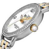 Coach Delancey Mother of Pearl White Dial Two Tone Steel Strap Watch for Women - 14502480 Buy Now By Coach