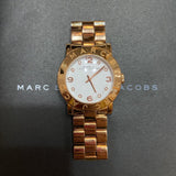 Marc Jacobs Amy White Dial Rose Gold Steel Strap Watch for Women - MBM3077 Buy Now By Marc Jacobs