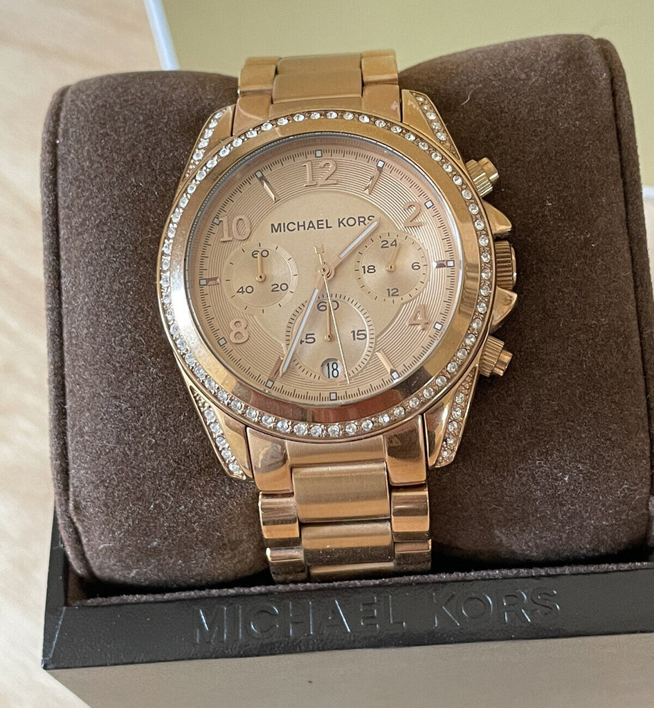 Michael Kors Blair Rose Gold Dial Rose Gold Steel Strap Watch for Women - MK5263 Buy Now By Michael Kors