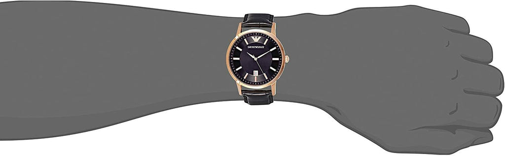 Emporio Armani Classic Black Dial Black Leather Strap Watch For Women - AR9022 Buy Now By Emporio Armani