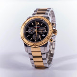 Movado Series 800 Chronograph Black Dial Two Tone Steel Strap Watch For Men - 2600138 Buy Now By Movado