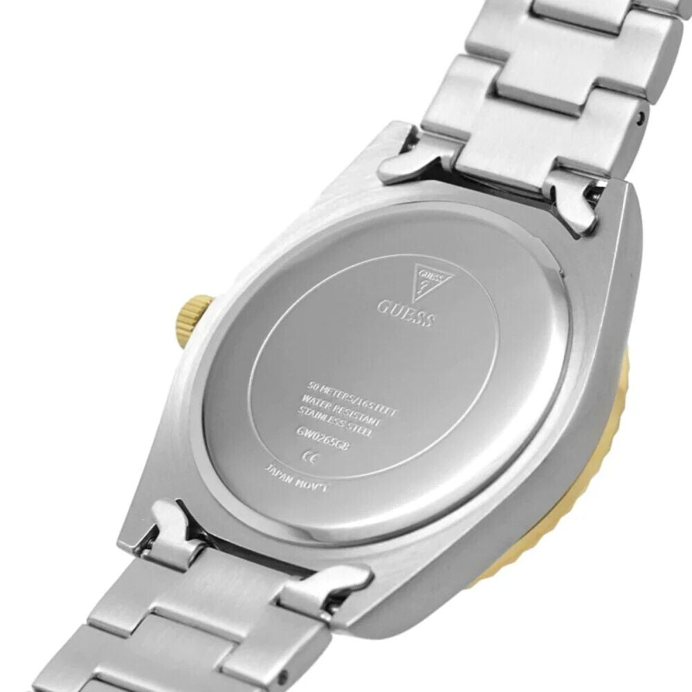 Guess Connoisseur Green Dial Two Tone Steel Strap Watch for Men - GW0265G8 Buy Now By Guess