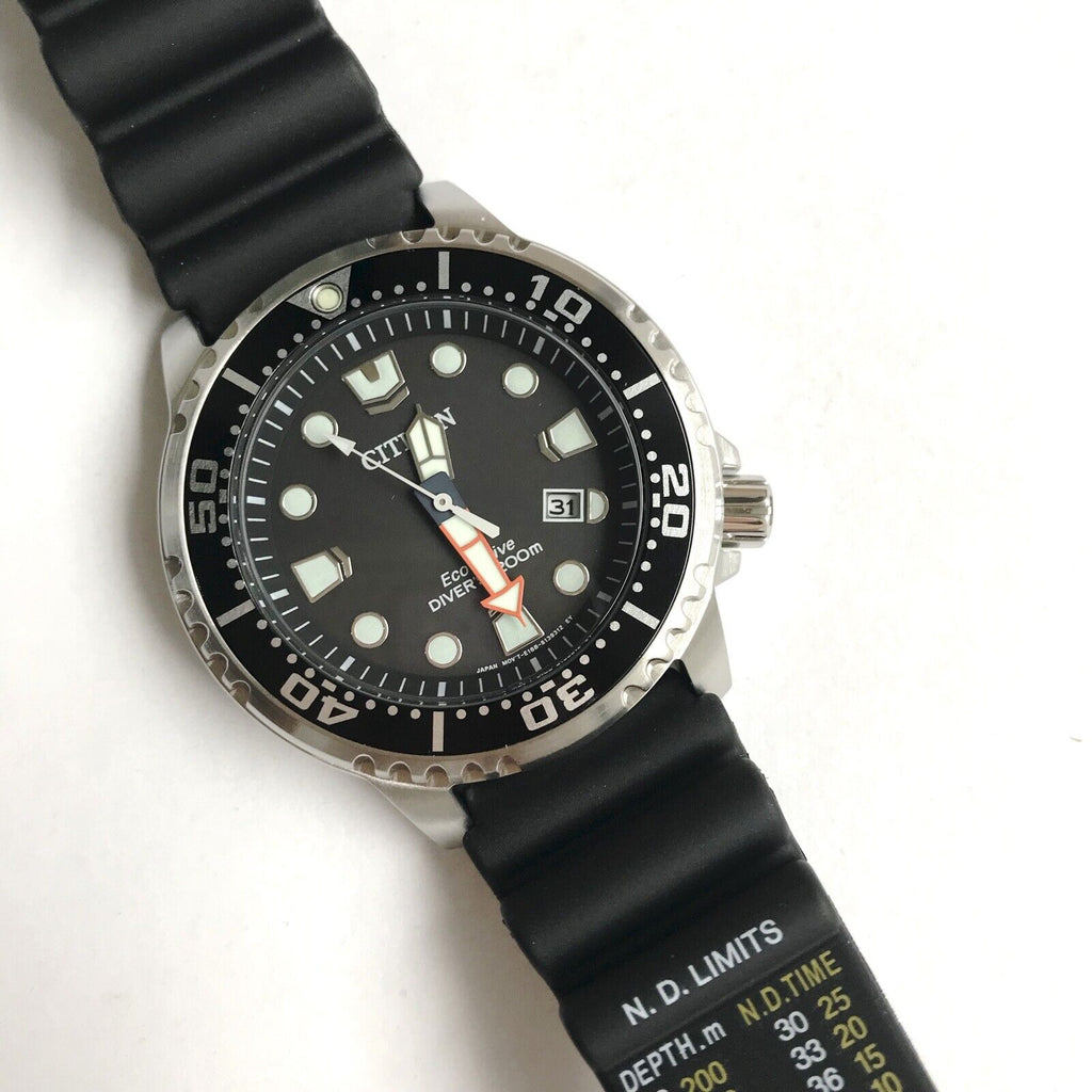 Citizen Eco Drive Pro Master Diver Black Dial Black Steel Strap Watch For Men - BN0150-28E Buy Now By Citizen