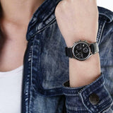 Calvin Klein Skirt Chronograph Black Dial Black Leather Strap Watch for Men - K2U291C1 Buy Now By Calvin Klein