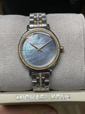 Michael Kors Cinthia Mother of Pearl Grey Dial Two Tone Steel Strap Watch for Women - MK3642 Buy Now By Michael Kors