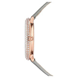 Swarovski Crystal Frost Silver Dial White Leather Strap Watch for Women - 5484070 Buy Now By Swarovski