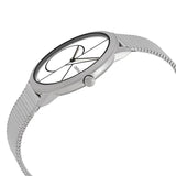 Calvin Klein Minimal White Dial Silver Mesh Bracelet Watch for Men - K3M5115X Buy Now By Calvin Klein
