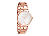 Calvin Klein Stately White Dial Rose Gold Steel Strap Watch for Women - K3G23626 Buy Now By Calvin Klein