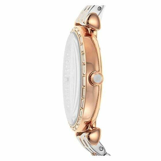 Emporio Armani Gianni T-Bar Silver Dial Two Tone Steel Strap Watch For Women - AR11293 Buy Now By Emporio Armani