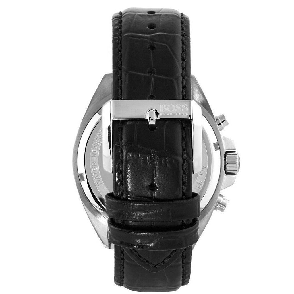 Hugo Boss Driver Black Dial Black Leather Strap Watch for Men - 1512879 Buy Now By Hugo Boss