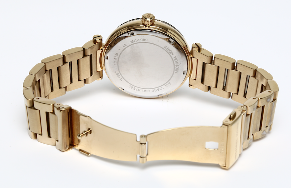 Michael Kors Skylar Black Dial Gold Steel Strap Watch for Women - MK5989 Buy Now By Michael Kors