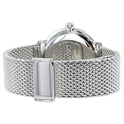 Calvin Klein White Dial Silver Mesh Bracelet Watch for Women - K8M21126 Buy Now By Calvin Klein